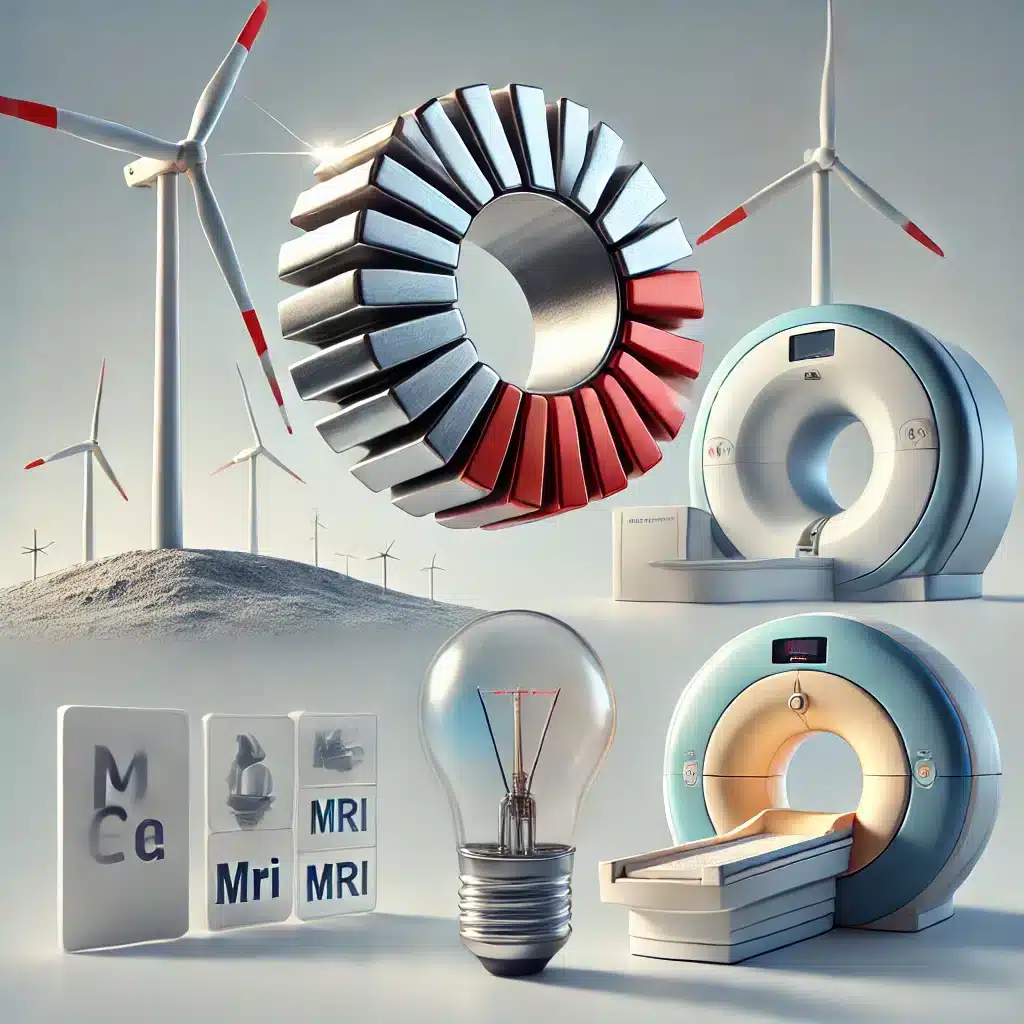 a group of different types of wind turbines