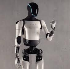 humanoid robot holding a piece of paper in his hand