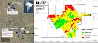 computer screen showing a map of the area related to lithium extraction