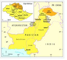 map of Pakistan highlighting Gilgit-Baltistan minerals