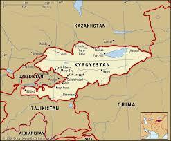 map of the Russian Empire showcasing regions including Kyrgyzstan, known for its rare earth mining