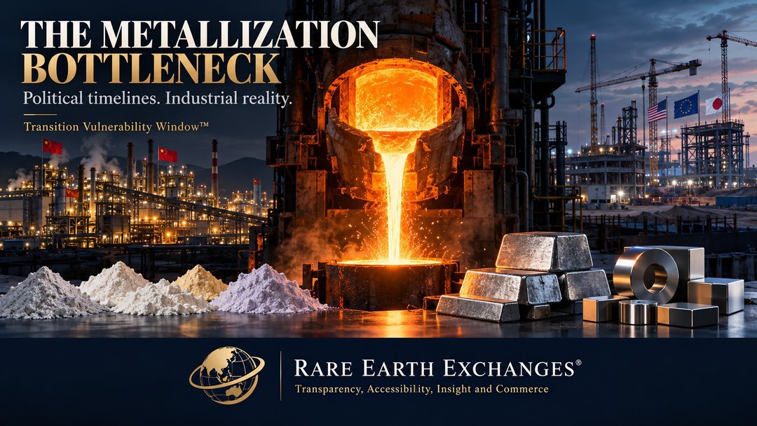 Metallization Process China Rare Earth Metallization Chokepoint West 2030